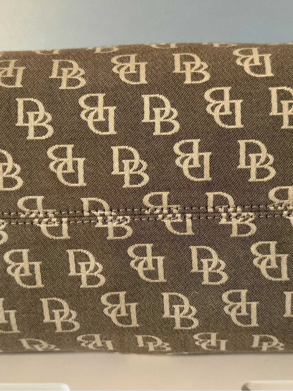Dooney & Bourke Brown Monogram Satchel